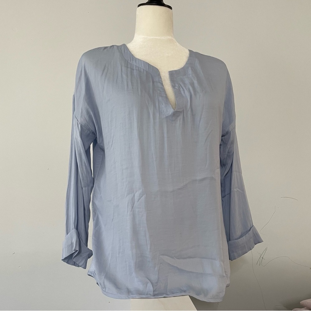 NEW Dolan Anthropology Blouse Top in Sky Color size Small